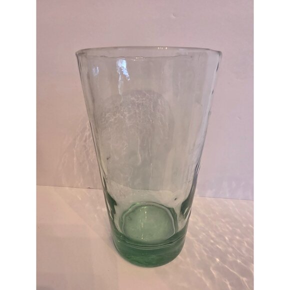 Set Of 6 Vintage Libbey Chivalry Green Textured Drinking Glasses Tumblers - Picture 2 of 5